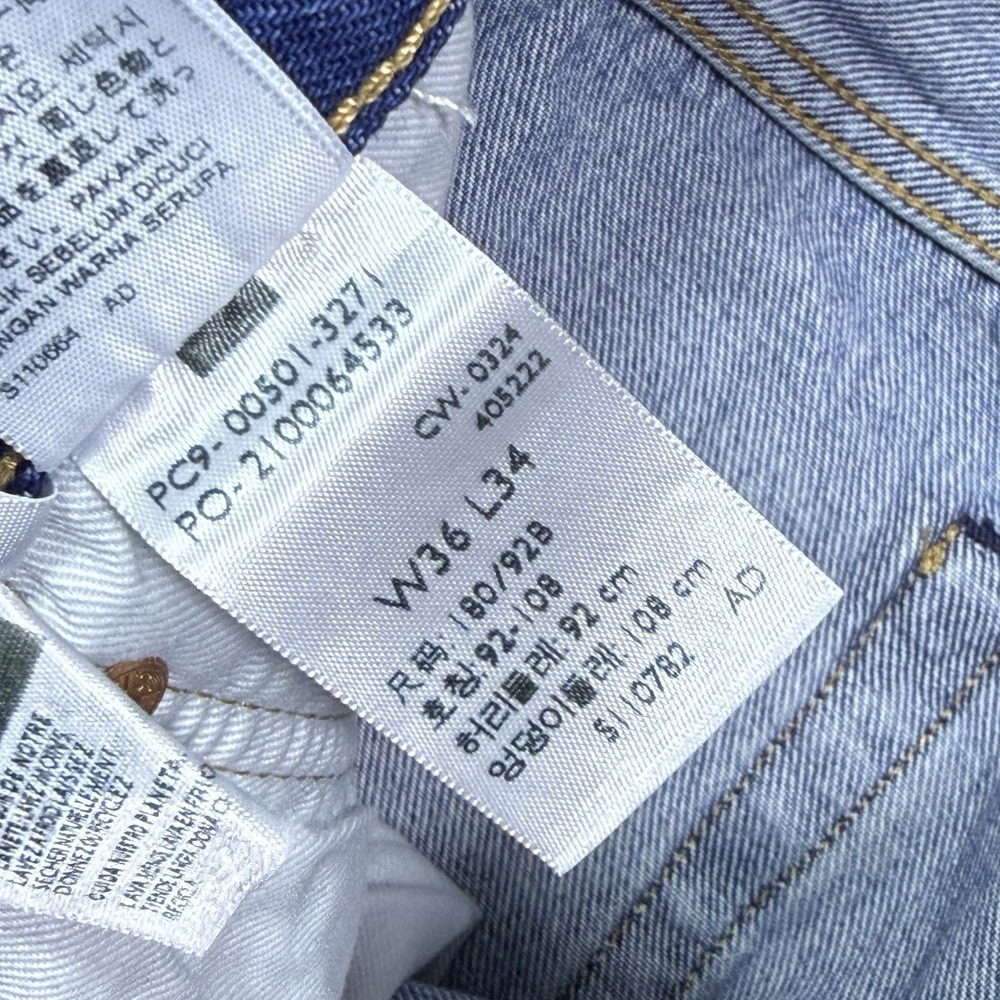 Levis Premium 501 Jeans Mens 36x34 Original Straight Cowboy Rodeo Ranch NEW - Picture 4 of 11